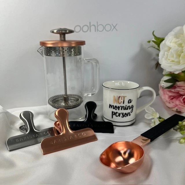Single-Serve Coffee Press Gift Set | Copper French Press with Scoop & Cup
Opens in a new window or t