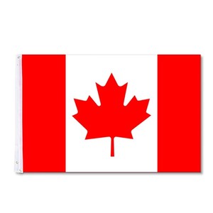 3 x 5 ft Polyester Canadian Flag Canada Maple Leaf Banner Indoor Outdoor Grommet