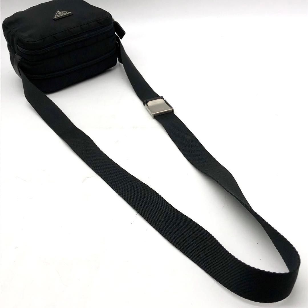 Rare and  Prada Shoulder Bag Mini Double Zip Triangle Logo Nylon thumbnail 8