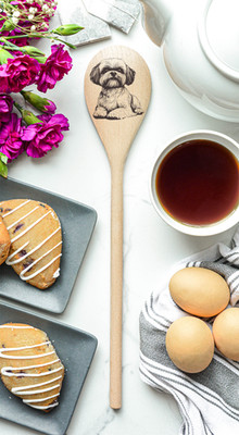 Shih Tzu Dog Wooden Spoon