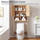 HOOBRO Farmhouse Over The Toilet Storage Cabinet Bathroom Over Toilet Organizer