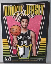 2019-20 Donruss Rookie Jersey Kings Prime Spurs Quinndary Weatherspoon 2/25