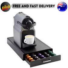 Nespresso OriginalLine Coffee Pod Holder Storage Drawer 50 Capsule Black
