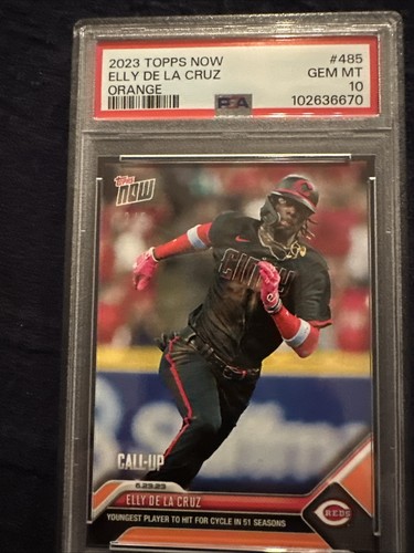 2023 topps now elly de la cruz psa 10 2/5