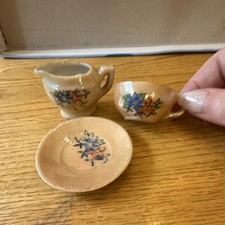 Made in Occupied Japan Miniature Japanese Tea Set Floral Design