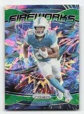 2024 Panini Prizm #12 De'Von Achane Fireworks Green Ice Prizm