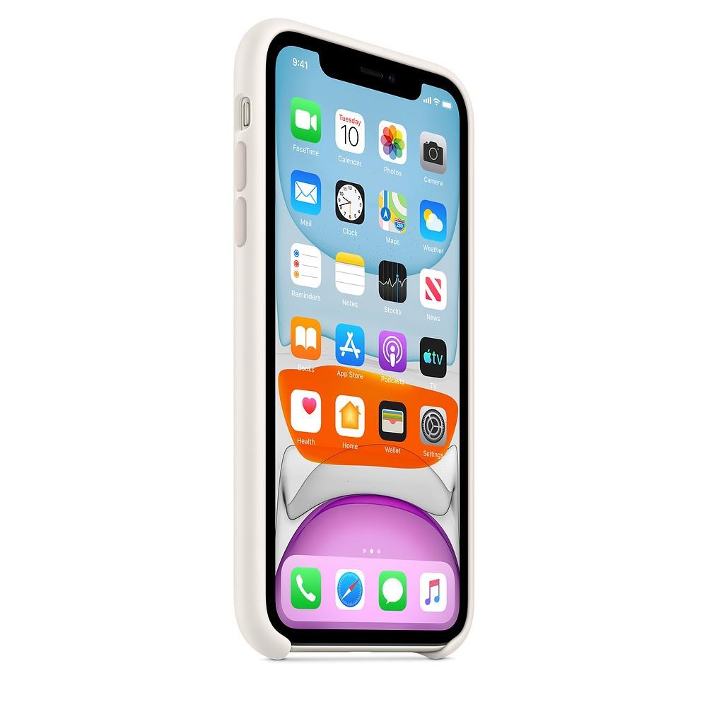 Genuine / Original Apple Silicone Case for iPhone 11 - White