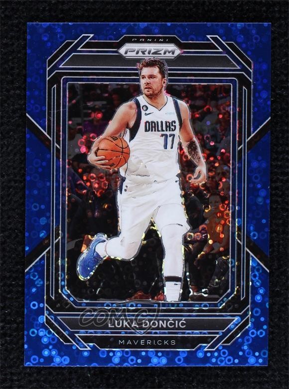 2022-23 Panini Prizm Fast Break Blue Prizm 68/150 Luka Doncic #196 hs9