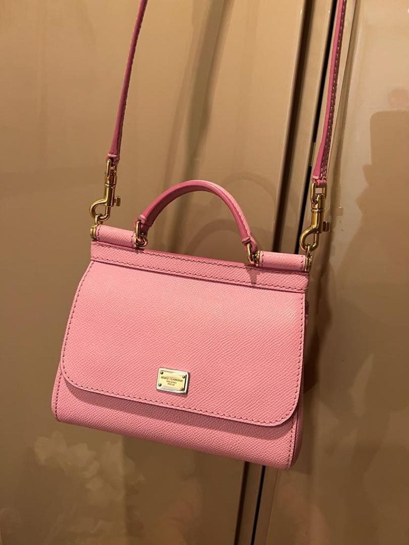 DOLCE & GABBANA D&G Sicily Logo Plate 2way Mini Bag Hand Crossbody