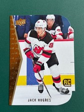 2019-20 Upper Deck Die Cut Rookie Jack Hughes Hockey Card /A343. rookie card picture