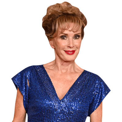 Beverley Jane McEwan (Blue Dress) Half Body Buddy Cutout