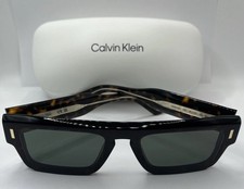 Calvin Klein CK24532S Dark Havana Rectangle Sunglasses 54mm