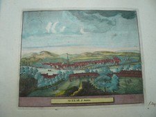 Perth-Scotland, anno 1707, P.v.d.Aa, copperengraving Decorative coloure