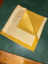 Yellow Silk Pocket Square 16.5" by 16.5"