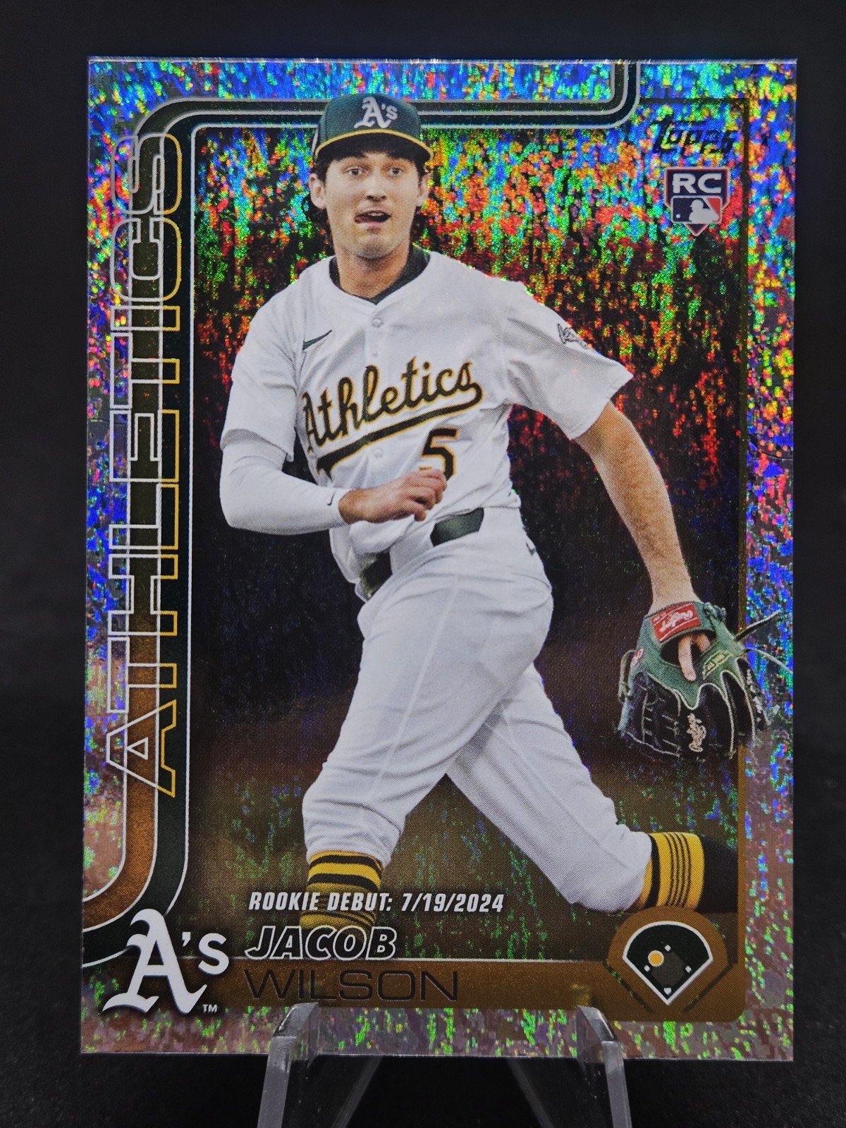 2025 Topps Update Jacob Wilson Rookie Debut Holo Foil RC #US180 Athletics