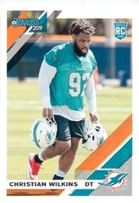 2019 Donruss #255 Christian Wilkins Rookie Card Miami Dolphins RC NFL Football. rookie card picture