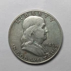 1948 D Franklin Silver Half Dollar