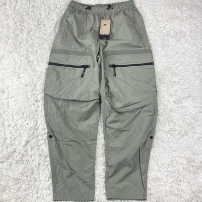 Mens Small Nike Cargo Pants Tech Woven Loose Fit Light Army  HJ2940-320 New $185