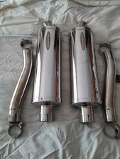 Delkevic Exhaust Motorcycle System. Fits Triumph T300 Trident, Trophy Models