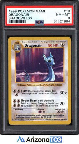 Dragonair (Shadowless) graded PSA 8 for sale on eBay