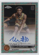 2022 Chrome OTE Overtime Elite Aqua & Red Refractor /99 Jaylen Martin Auto 5lz
