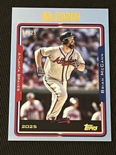 2025 Topps Archives - Brian McCann /25 Blue Foil #256 SSP Atlanta Braves