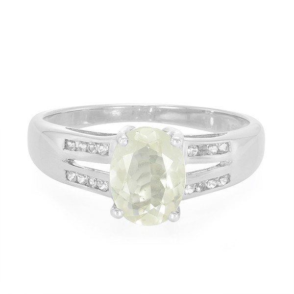 Cavill Ring Sterlingsilber 1,007Ct Orthoklas Damen Echtschmuck Hellgelb-image