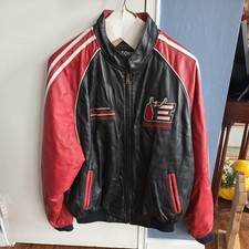 Vintage Wilsons Leather Chase Authentics Dale Earnhardt Racing Jacket NASCAR MED