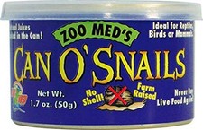 Zoo Med's Can O' Snails No Shell Farm Raised With Natural Juices 1.7-Ounce