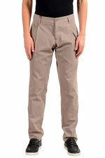 Dolce & Gabbana Men's Beige Pleated Dress Pants Size 32 34