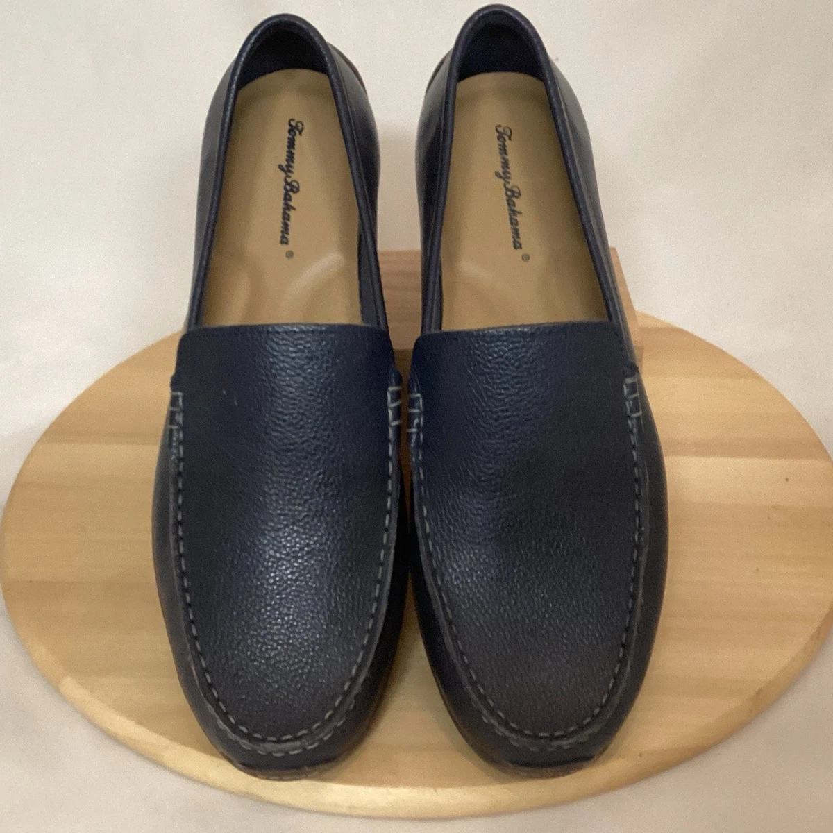 Tommy Bahama Pagota Blue Leather Driving Loafers Mens Size 11.5M Tommy Bahama Rubber Outsole Shoes for Men | Mercari main image 2