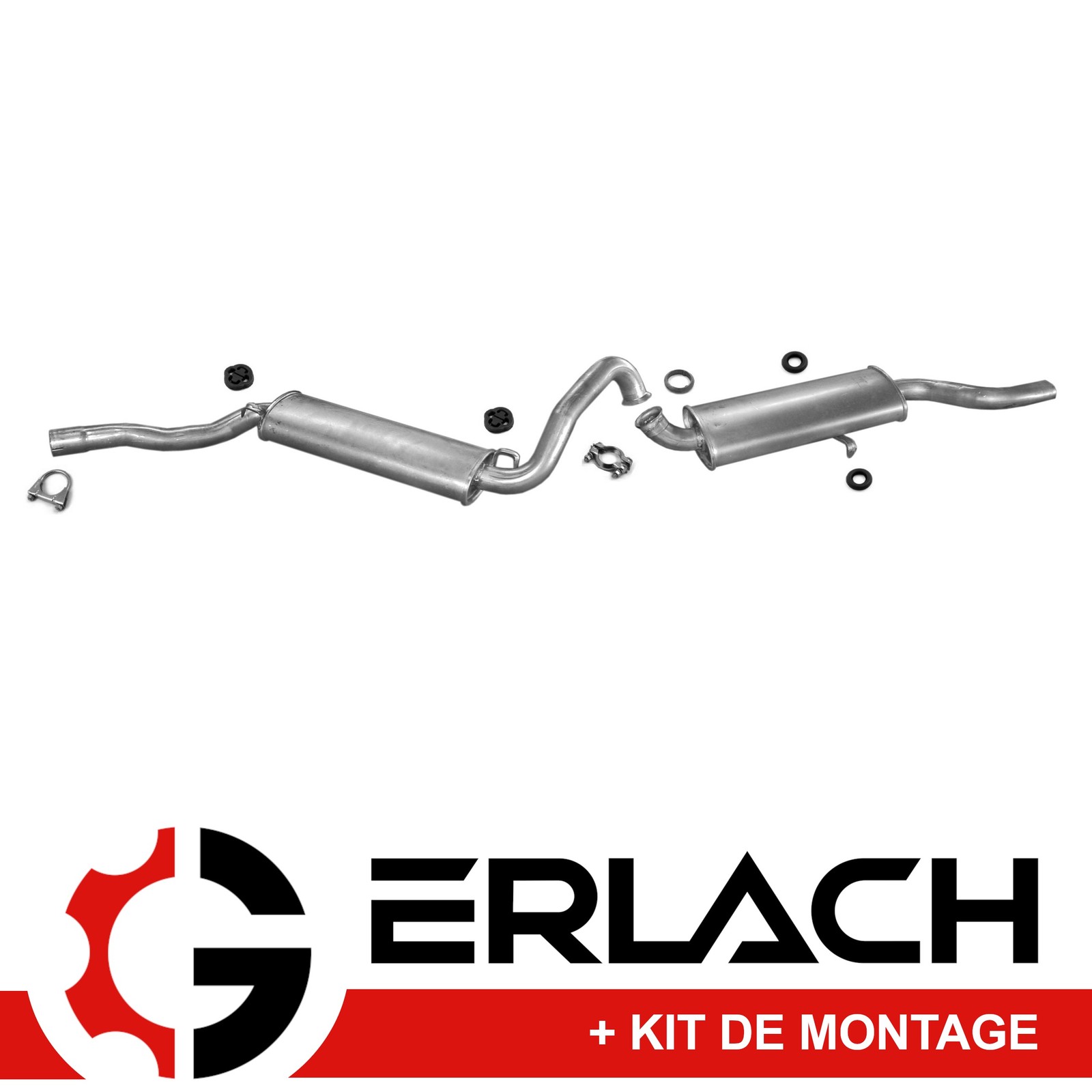 Silencieux echappement Audi Coupe 80 pour restauration et controle technique