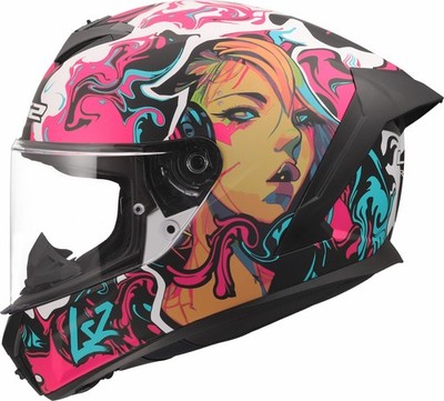 LS2 FF820 Rapid III Helmet Cyberg Matte Purple Cyan
