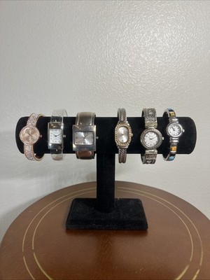Lot Of 6ea Womens Watches Bengal Bands All Keeping Great Time With New Batteries