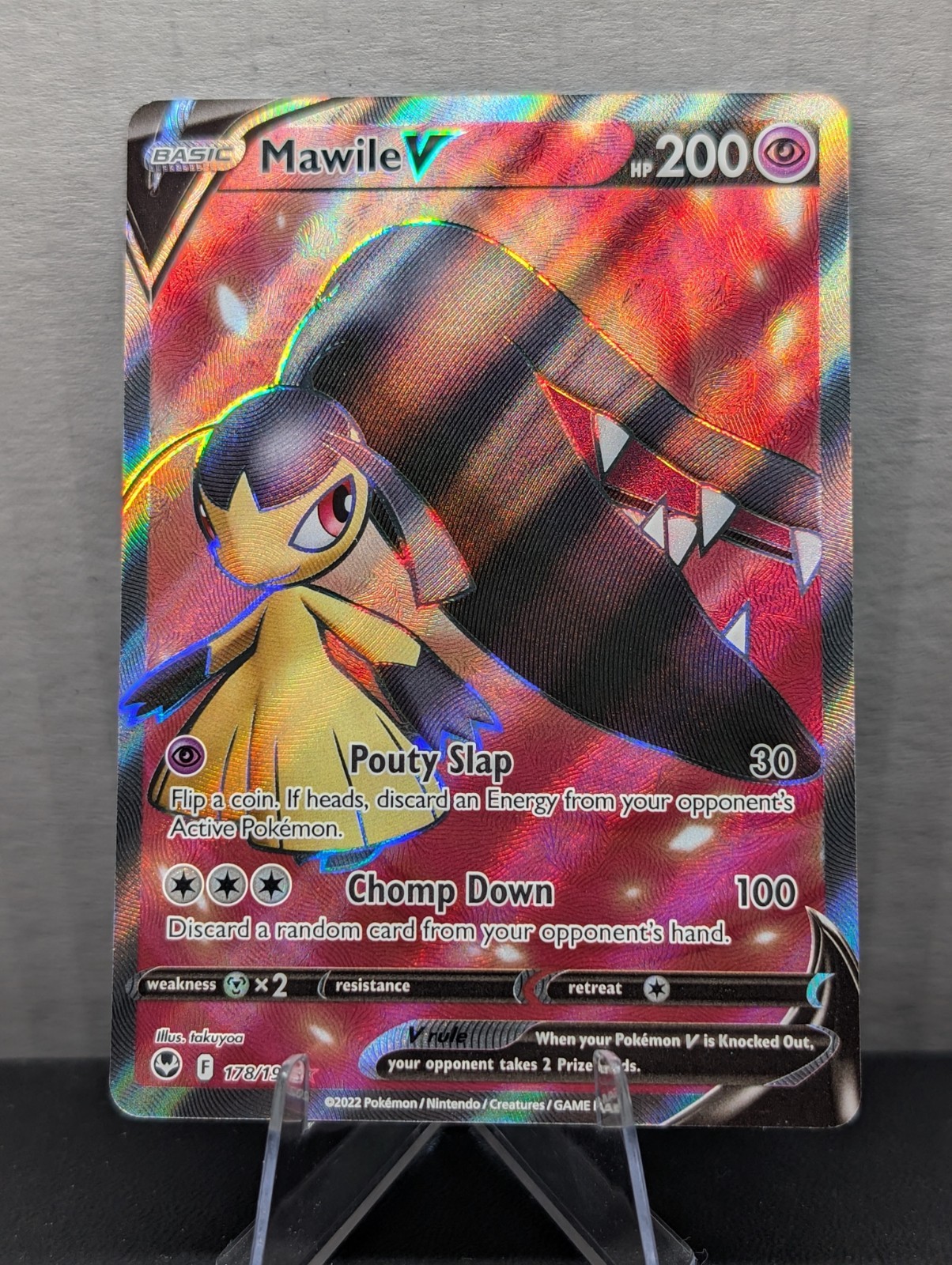 Mawile V (Full Art) 178/195 Swsh12: Sword & Shield - Silver Tempest Holo