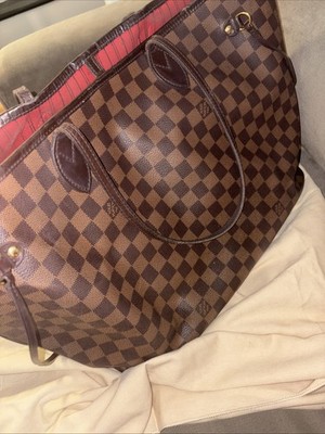 Louis Vuitton Neverfull GM Damier Ebene Tote Bag 