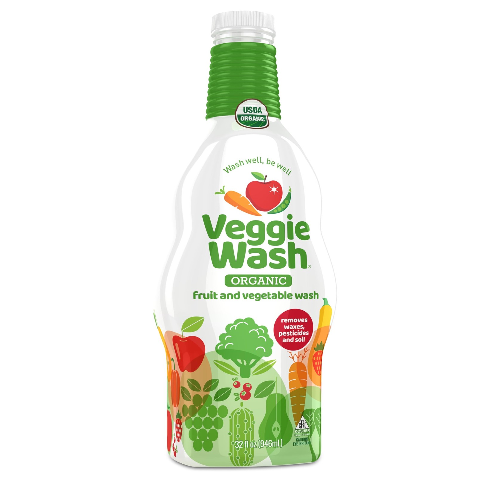 Veggie Wash Organic Fruit and Vegetable Wash Refill, Certified Organic, Ideal...