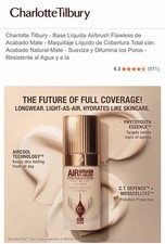 Charlotte Tilbury Airbrush Flawless Foundation Full Coverage Matte Long Lasting
