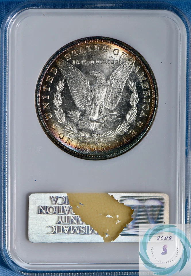 1880-S Morgan Silver Dollar $1 NGC MS65 w/CAC – Stunning Eye Appealing Tone - Image 2 of 4