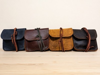 Saddleback Leather Company Cable Bag Set Tobacco Chestnut Coffee Brown Black