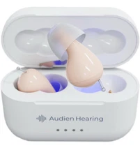 Audien ATOM PRO 2 Wireless Rechargeable OTC Hearing Aid, Premium Comfort Design 