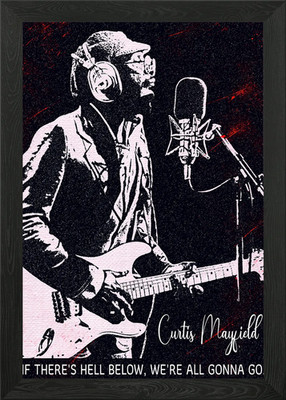 Curtis Mayfield Gerahmtes Wandbild Poster Leinwanddruck Bild