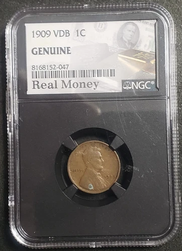 1909 VDB Lincoln Cent NGC Genuine Black Core Certified