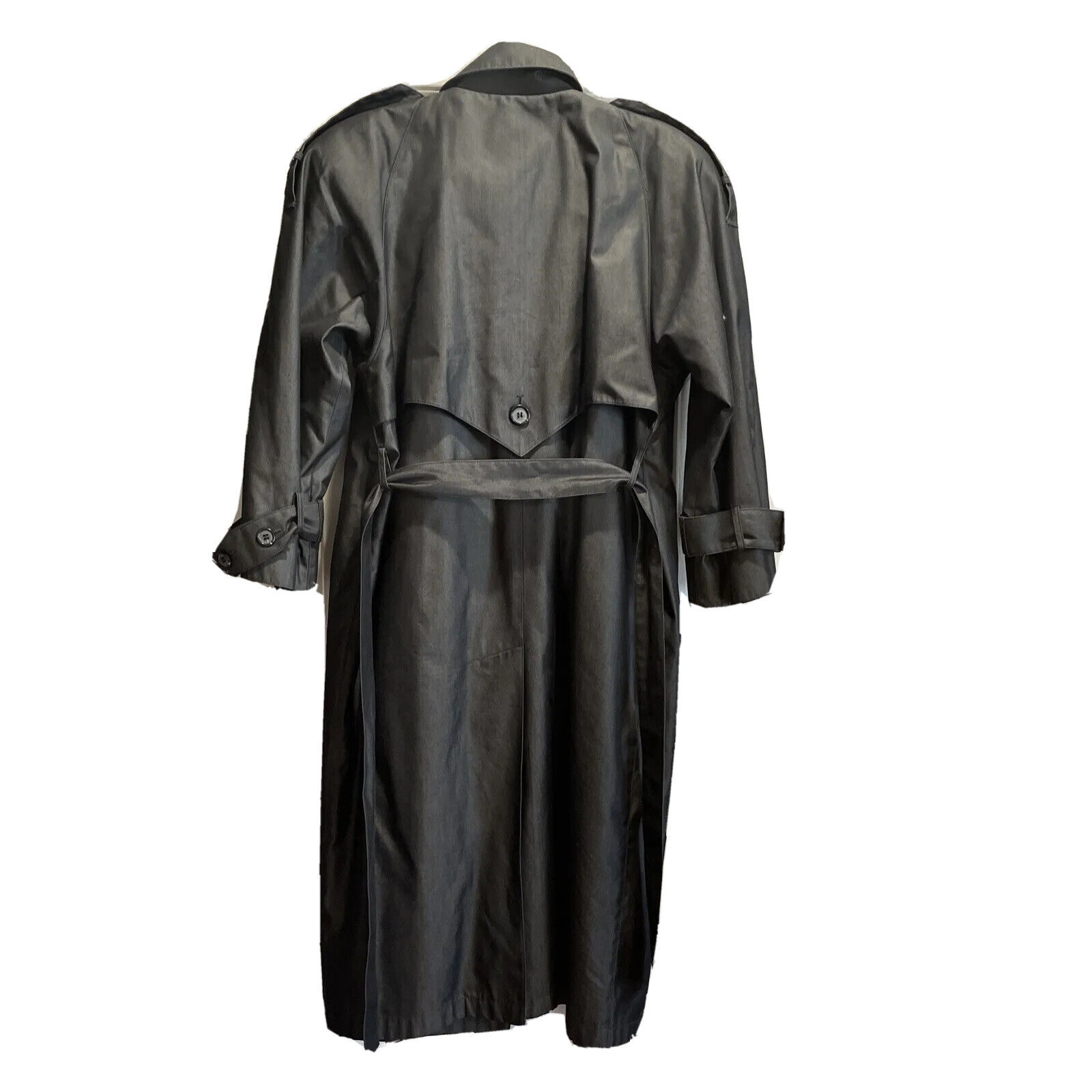 Vintage EVAN PICONE CHARCOAL Trench Coat  Removab… - image 2