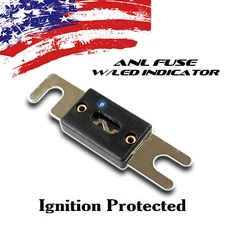 Gold or Platinum ANL Fuse w/ LED Indicator 80A 100A 150A 200A 250A 300A AMP LOT