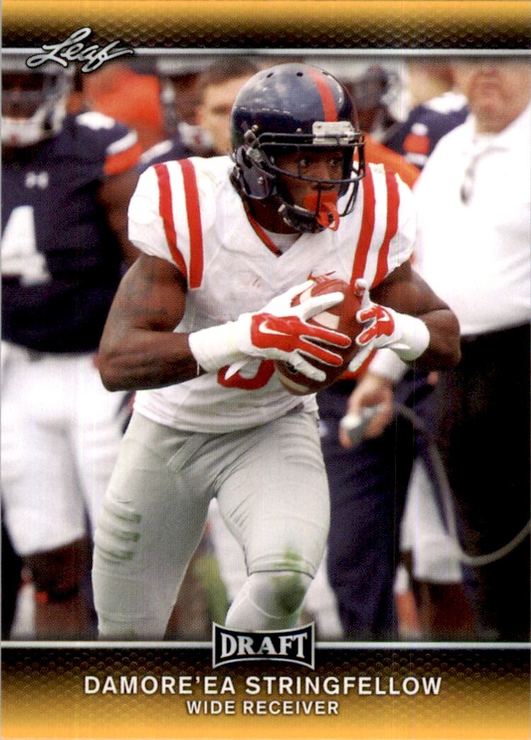 2017 Leaf Draft Gold Damore’ea Stringfellow Rookie Ole Miss Rebels #20 NCAA