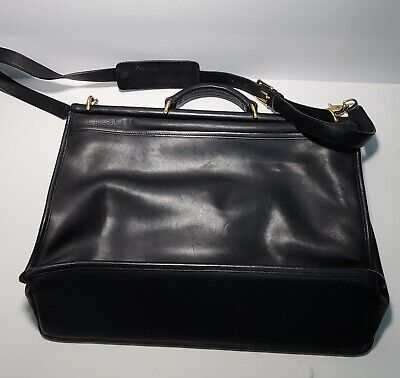 COACH 5266 Beekman Black Leather Bag Briefcase Shoulder COACH 5266 Beekman Black Leather Bag Briefcase Shoulder