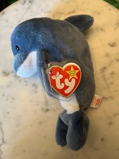 Vintage TY Beanie Baby Echo Dolphin Mint New With Tags