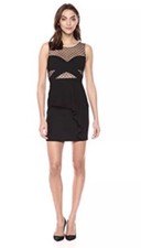BCBGMAXZARIA Alder Dress- Black- Size 0- 268- NWT 