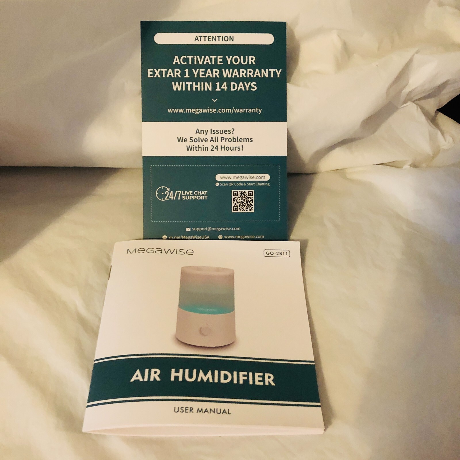 Megawise Air Purifier Humidifier 9"x7"  Model GO-2811